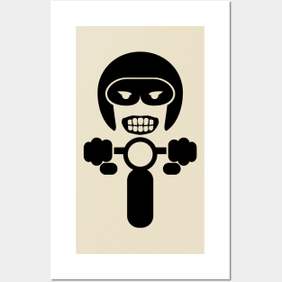 Motorcycle rider Decal V.2 Posters and Art